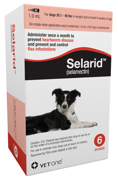 Selarid for Dogs 20.1-40 lbs Pet Medicine.