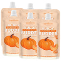 Bark Bistro Buddy Pumpkin Pup Budder Peanut Butter Flavor Squeeze Packs for Dogs 6-pack