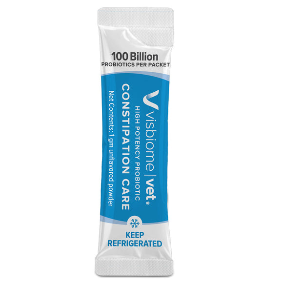 Visbiome Vet High Potency Probiotic Packets Constipation Care for Cats