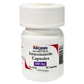 Itraconazole HCL Capsules for Pets, 100-mg, 30 Count