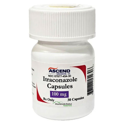 Itraconazole HCL Capsules for Pets, 100-mg, 30 Count