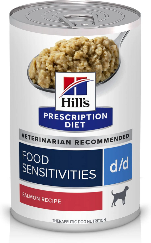 Hill's Prescription Diet d/d Food Sensitivities Salmon Formula Canned Dog Food (13 oz x 12 cans)