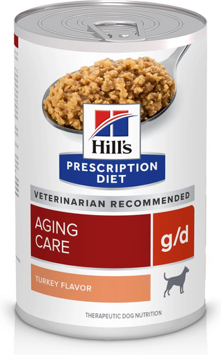 Hill's Prescription Diet g/d Aging Care Turkey Flavor Canned Dog Food (13 oz x 12 cans)