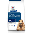 hills z/d dog food in a bag