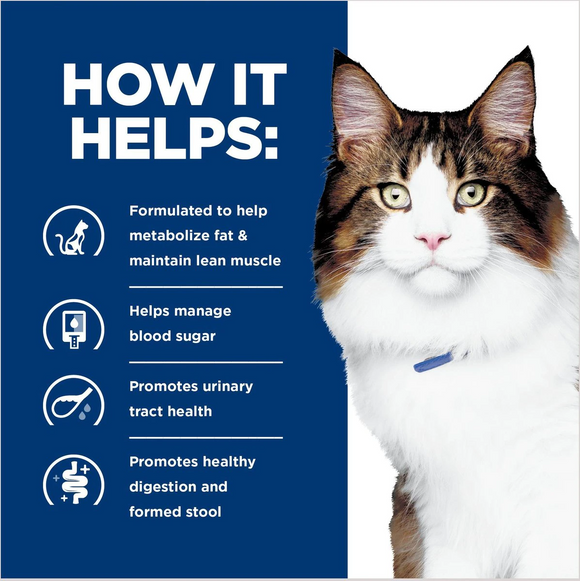 Hill's Prescription Diet w/d Multi-Benefit Digestive/Weight/Glucose/Urinary Management Chicken Flavor Dry Cat Food