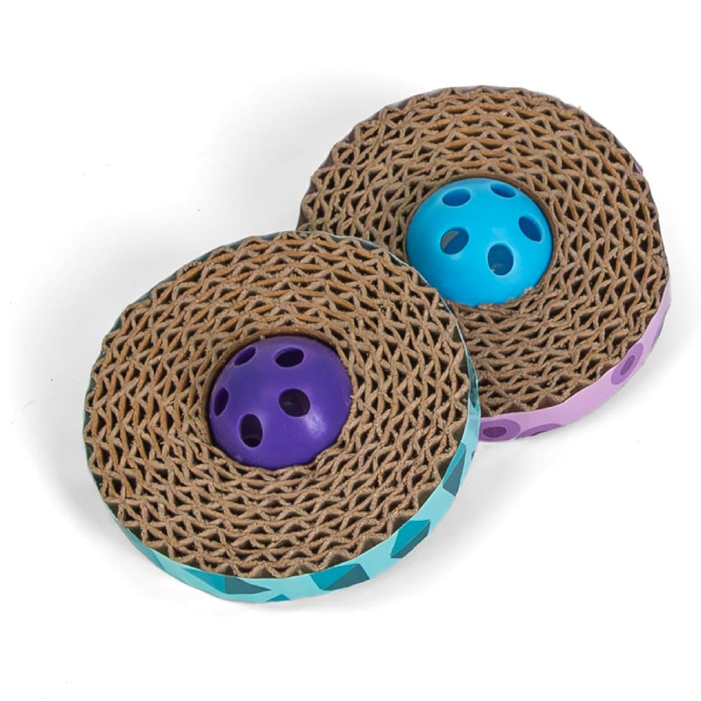 Petstages Spin & Scratch Cat Toy Multi-Color