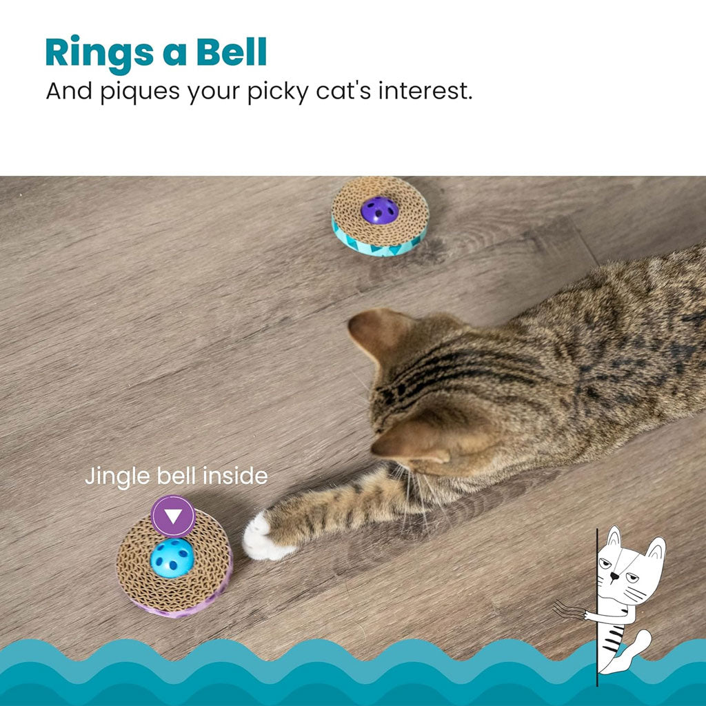 Petstages Spin & Scratch Toy - Keeps Cats Active!