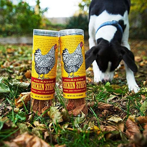 Polkadog Chicken Strips Natural Jerky For Dogs & Cats