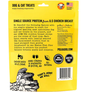 Polkadog Shorties Chicken Strips Jerky For Dogs & Cats