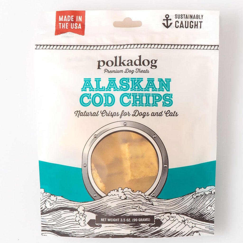 Polkadog Alaskan COD Chips for Dogs & Cats, 3.5-oz