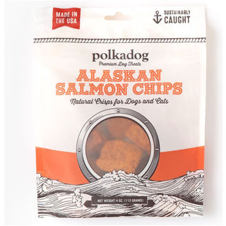 Polkadog Alaskan Salmon Chips for Dogs & Cats, 3.5-oz