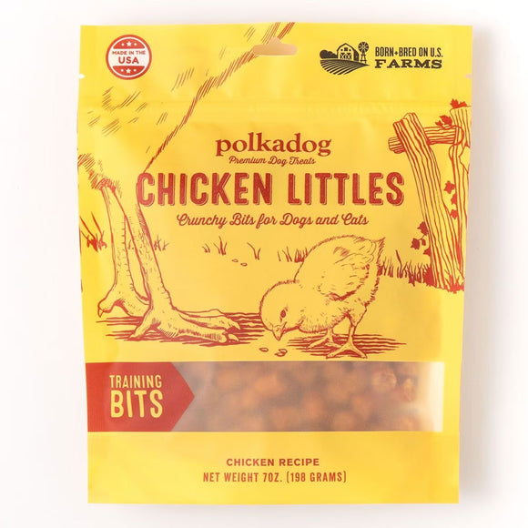 Polkadog Chicken Littles Crunchy Training Bits for Dogs & Cats, 8-oz