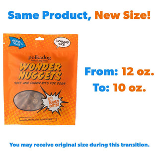 Polkadog Wonder Nuggets Soft & Chewy Bits Peanut Butter Flavor for Dogs