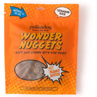 Polkadog Wonder Nuggets Soft & Chewy Bits Peanut Butter Flavor for Dogs, 12-oz