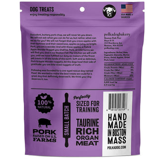 Polkadog Wonder Nuggets Soft & Chewy Bits Pork & Apple Flavor for Dogs