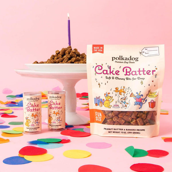 Polkadog Cake Batter Soft & Chewy Bits Pork & Apple Flavor for Dogs