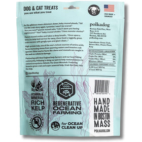 Polkadog Green Monstah Crunchy Treats Bone Shaped for Dogs & Cats, 7-oz - 0