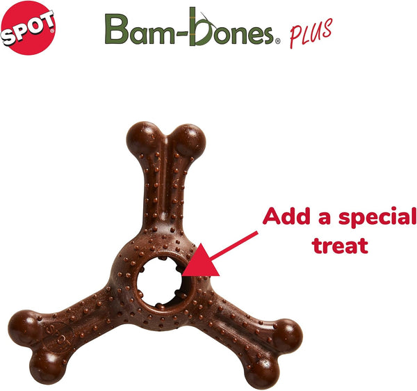 Ethical Pet Bam-Bones Plus Triple Bison Tough Dog Chew Toy