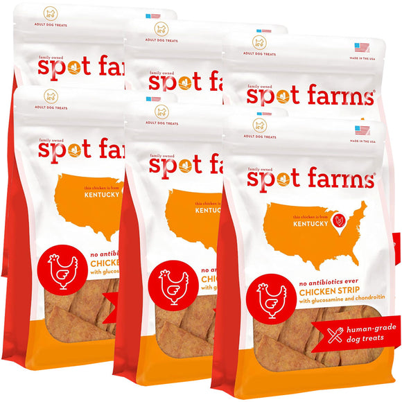 Spot Farms Chicken Strip with Glucosamine & Chondroitin Dog Treats 6pack