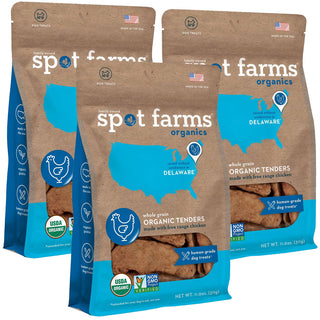 Spot Farms Organic Chicken Tenders Dog Treats 3-pack