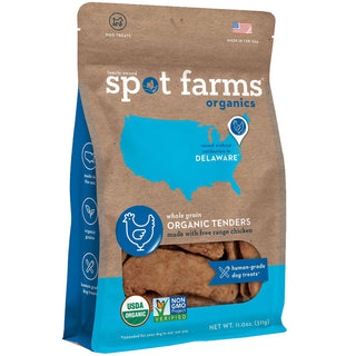 Spot Farms Organic Chicken Tenders Dog Treats, 11-oz