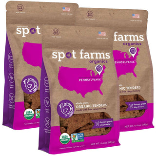 Spot Farms Organic Turkey Tenders Dog Treats 3-pack