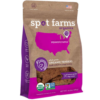 Spot Farms Organic Turkey Tenders Dog Treats, 11-oz