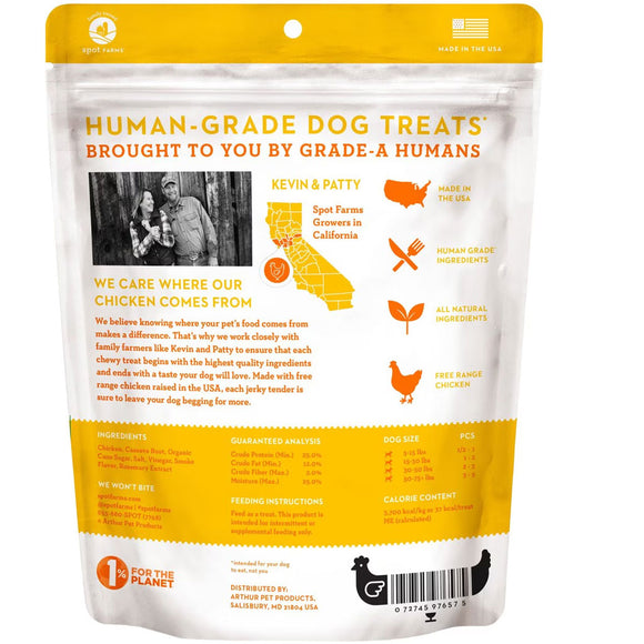Spot Farms Basic Chicken Jerky Tenders Dog Treats 22-oz backside