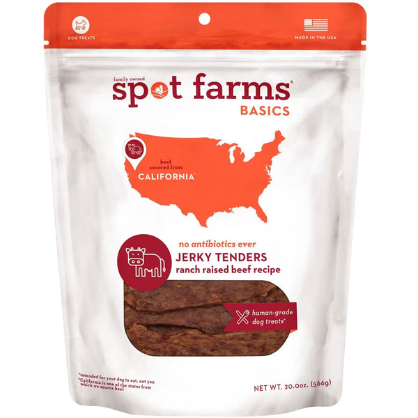 Spot Farms Basic Beef Jerky Tenders Dog Treats 20-oz