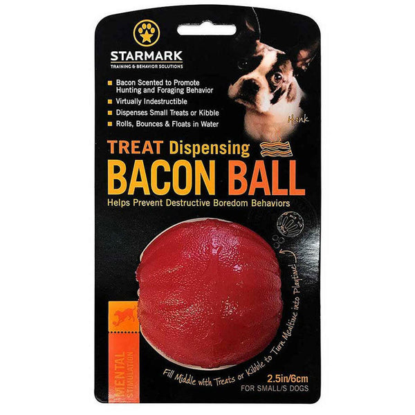 Starmark Treat Dispensing Bacon Ball Small