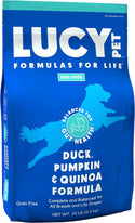 Lucy Pet Products Formulas for Life Grain-Free Duck, Pumpkin & Quinoa Formula Dry Dog Food 25lb