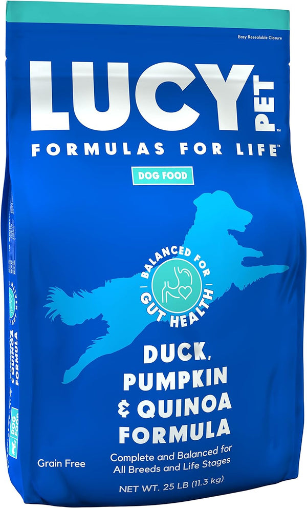 Lucy Pet Products Formulas for Life Grain-Free Duck, Pumpkin & Quinoa Formula Dry Dog Food 25lb