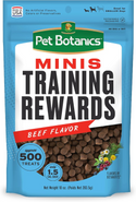 Pet Botanics Training Rewards Mini Soft & Chewy Beef Flavor Dog Treats