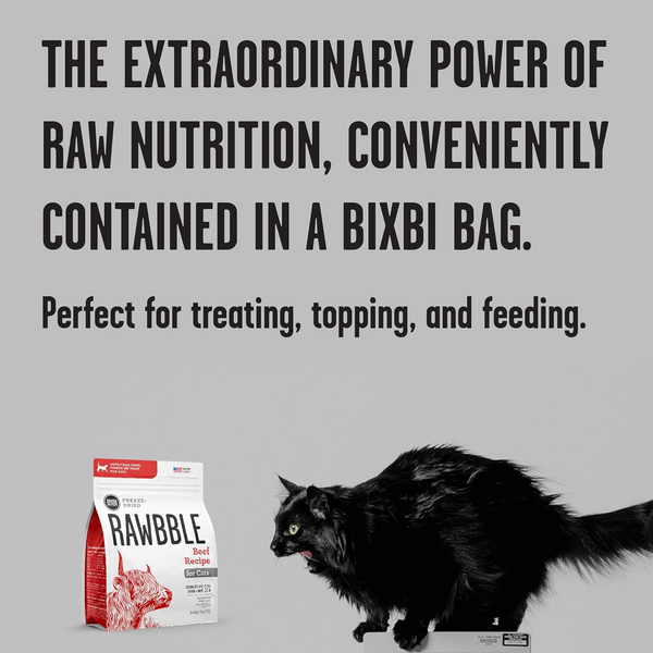 Bixbi Rawbble Freeze Dried Cat Food, Beef Recipe