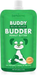 Bark Bistro Buddy Relax Rover Budder Peanut Butter Squeeze Packs for Dogs, 4-oz