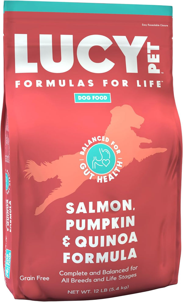 Lucy Pet Products Formulas for Life Grain-Free Salmon, Pumpkin & Quinoa Formula Dry Dog Food 12lb