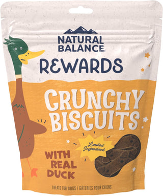 Natural Balance Rewards Crunchy Biscuits with Real Duck Dog Treats 14oz