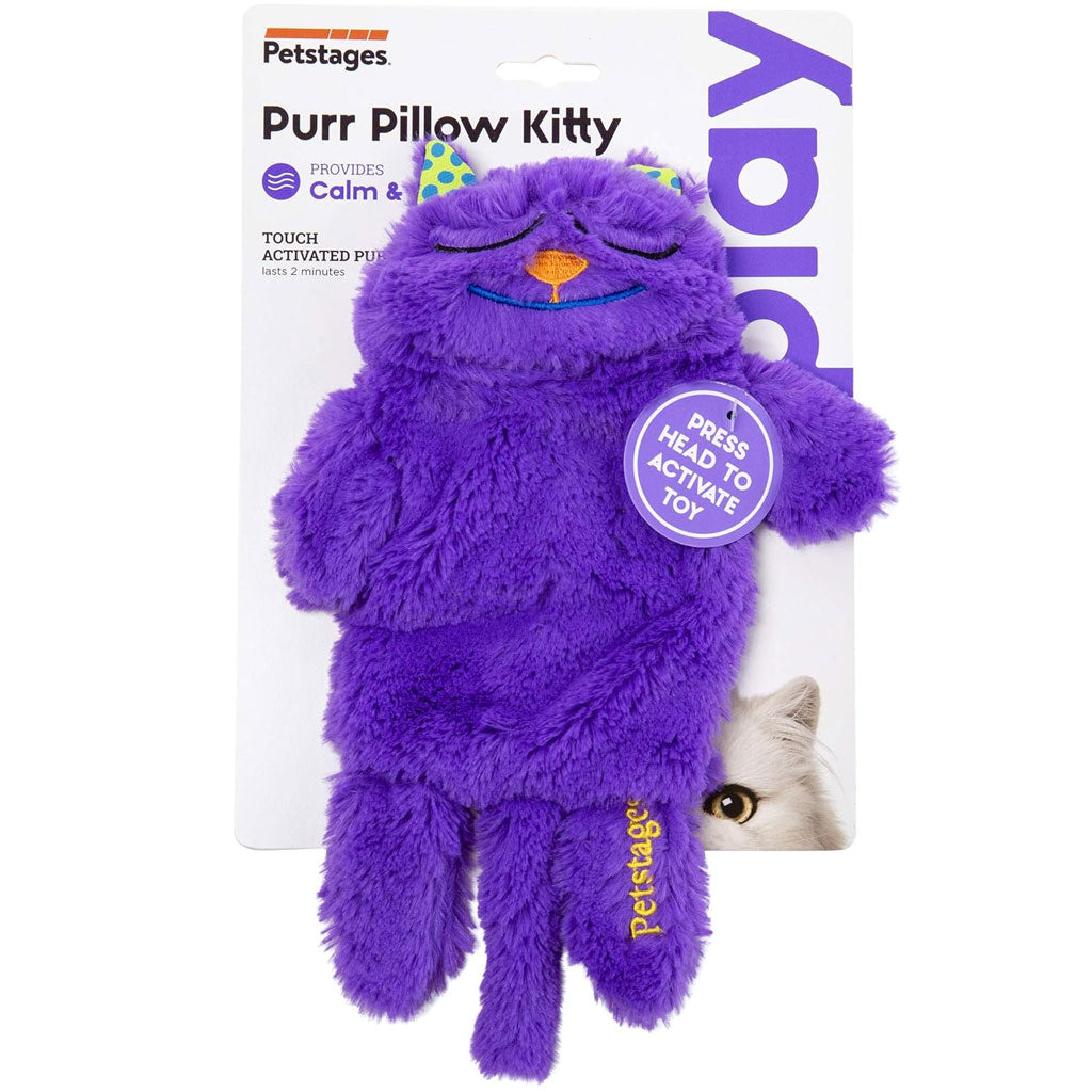 Petstages Purr Pillow Kitty Plush Cat Toy,