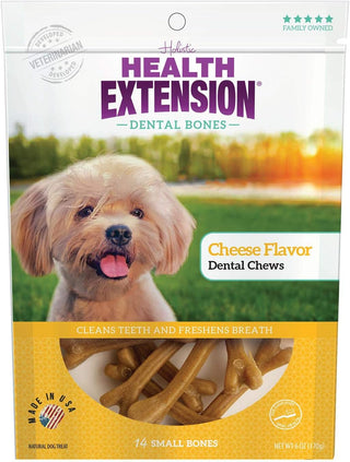 Health Extension Cheese Flavor Dental Chews for Dogs small