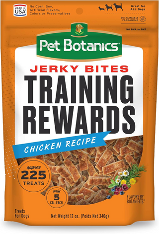 Pet Botanics Training Rewards Jerky Bites Chicken Recipe Dog Treats (12 oz)