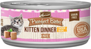 Merrick Purrfect Bistro Grain Free Premium Pate Kitten Wet Cat Food, Chicken Dinner Recipe for Kittens (5.5 oz x 24 cans)-1