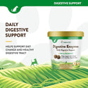 NaturVet Digestive Enzymes Soft Chews Daily Digestive Support with Pre & Probiotic for Dogs