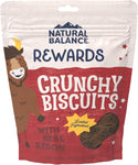 Natural Balance Rewards Crunchy Biscuits with Real Bison Dog Treats, 14-oz