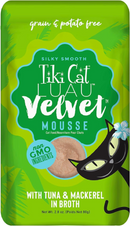 Tiki Cat Velvet Mousse Tuna & Mackerel  (2.8 oz x 12 pouches)-1