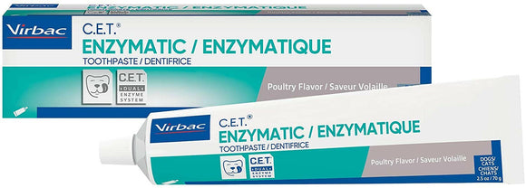 Virbac C.E.T. Enzymatic Toothpaste for Dogs & Cats, 2.5 oz
