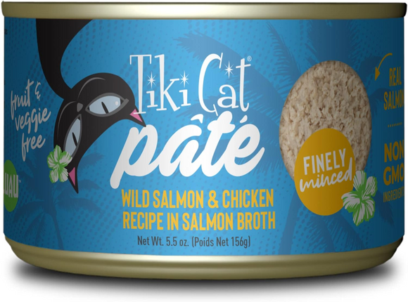 Tiki Cat Luau Wild Salmon & Chicken (2.8 oz x 12 cans)