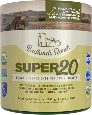 Badlands Ranch Super 20 Canine Health Supplement, 3.17-oz