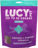 Lucy Pet Products Hip to Be Square Chicken  & Pumpkin Formula Dog Treats, 6-oz