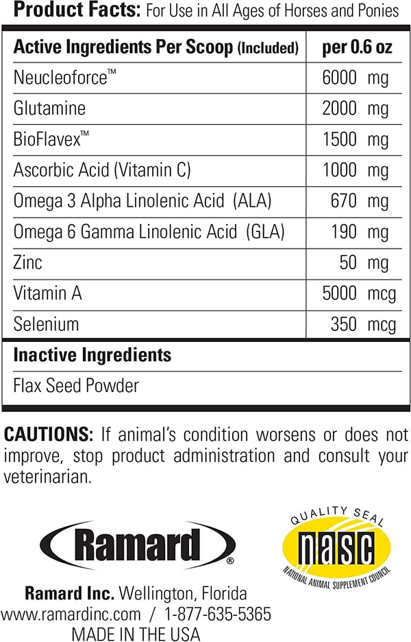 Ramard Total Immune Blast Supplement For Horses (6.75 lb, 180 Day Supply)