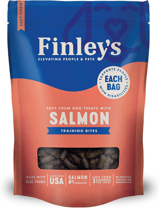 Finley's Barkery Salmon Recipe Soft Chew Training Bites Dog Treats, 6-oz